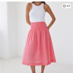 AYR triple threat skirt pink size small new without tags
